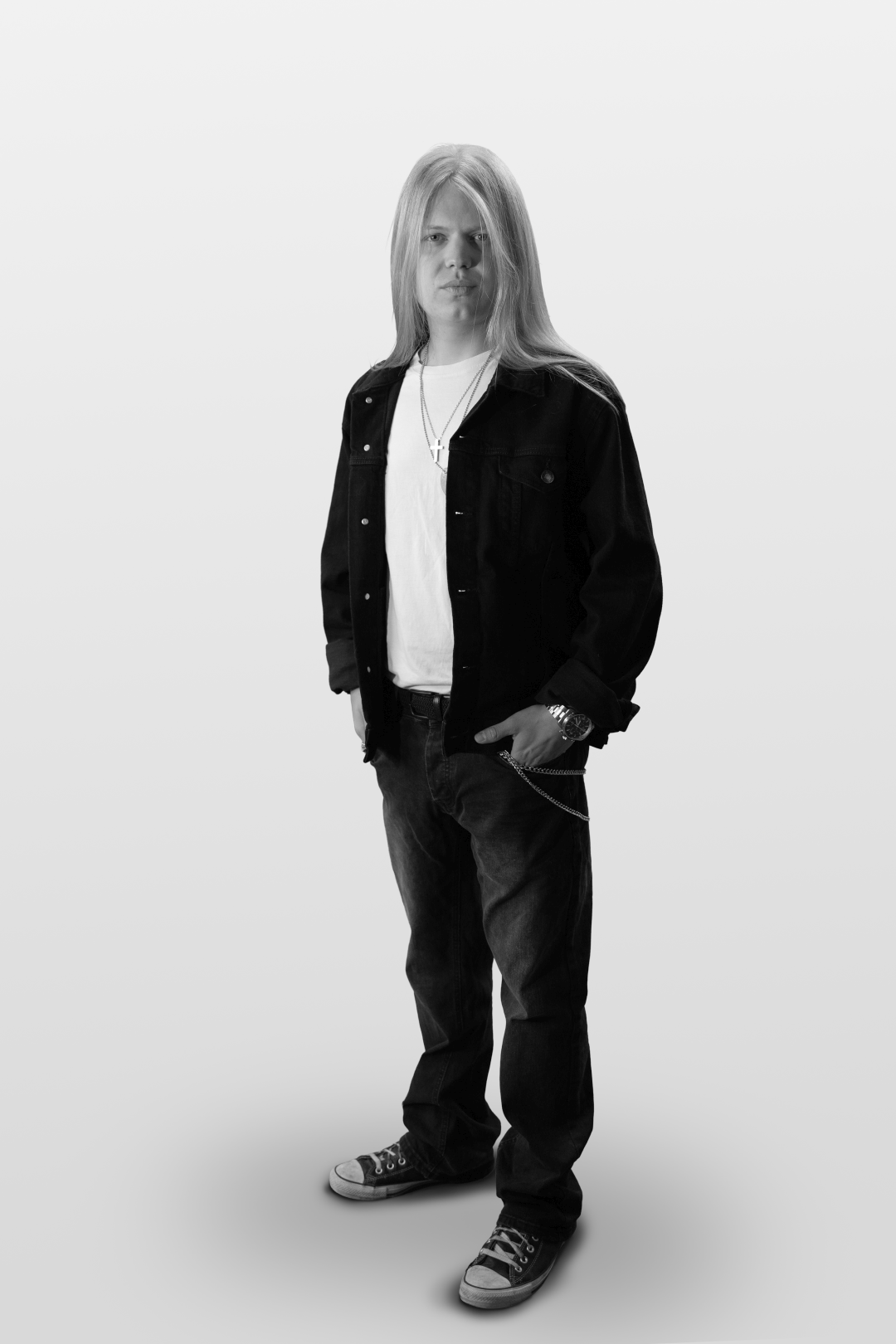Portrait of Roman Fäh, Swiss guitarist and songwriter from Bern